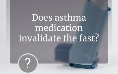 Does asthma medication invalidate the fast?